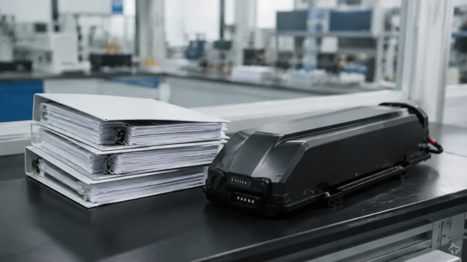 Sealed certificate binders and a lithium pack prepared for verification