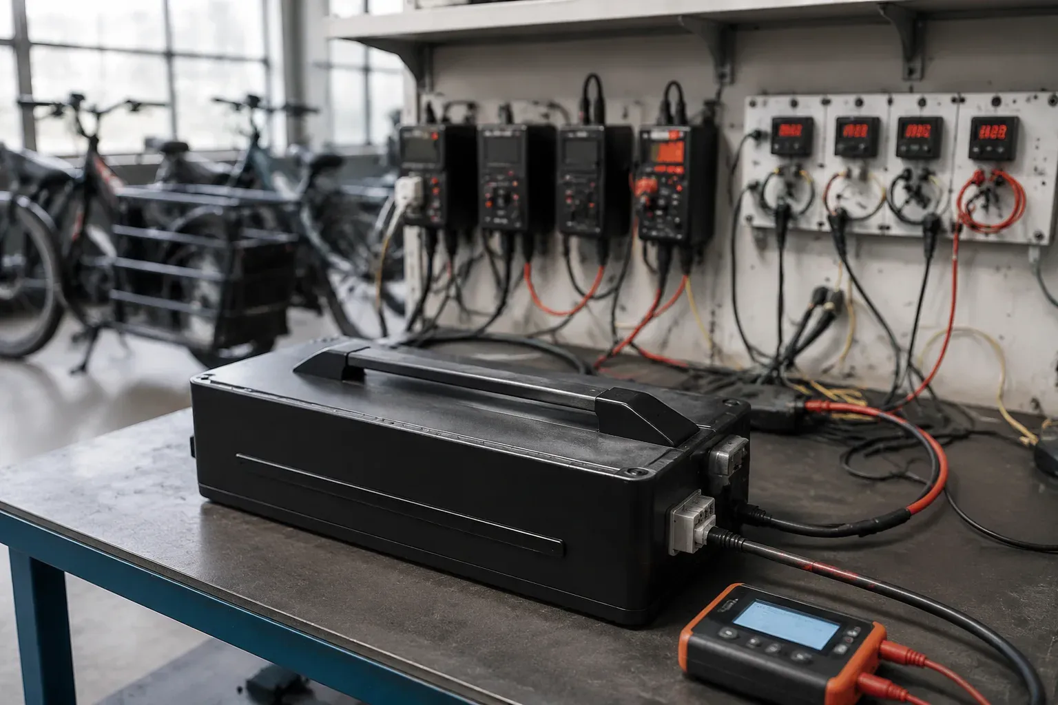 Charge and voltage monitoring bench for fleet DoD and fast-charge operations