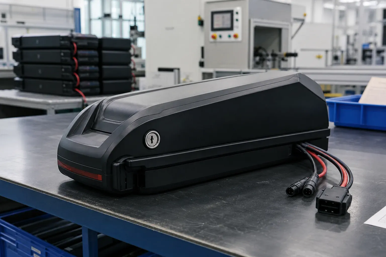Sample e-bike battery pack prepared for US market validation