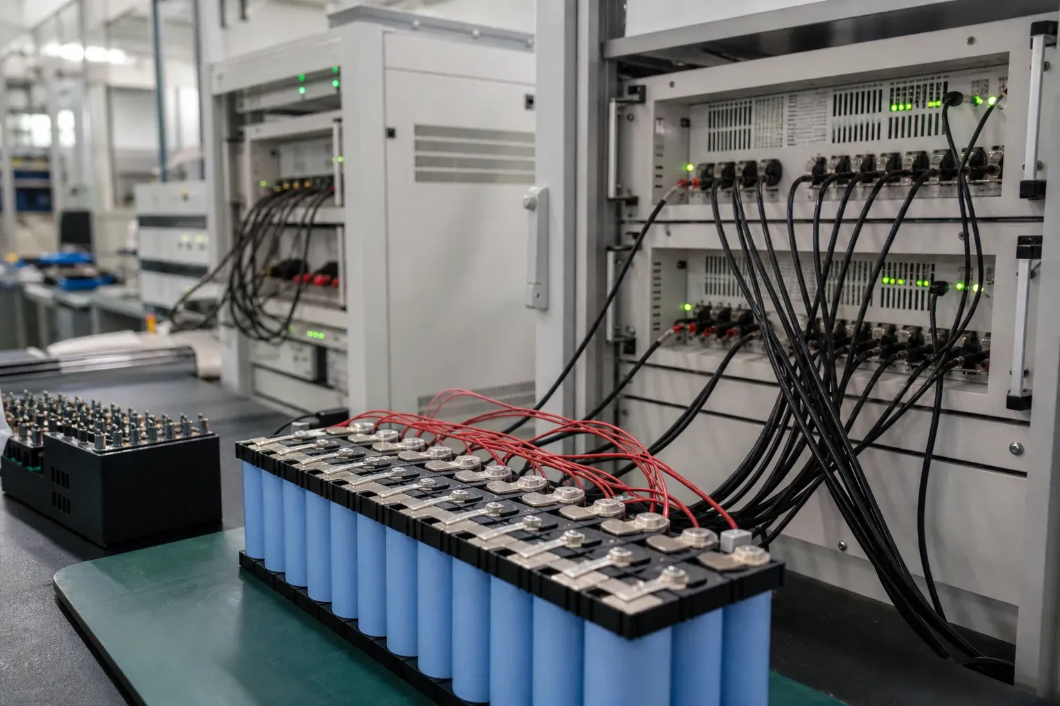 Cell and pack electrical testing instruments in a compliance lab