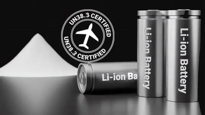 UN38.3 certified lithium-ion battery transport safety visual